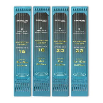 Drennan Hooks To Nylon Silverfish Maggot 20 3 Drennan Hooks To Nylon Silverfish Maggot 20